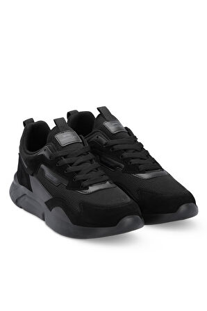 Slazenger OPTION Erkek  Siyah / Siyah Koşu & Yürüyüş Spor Ayakkabısı