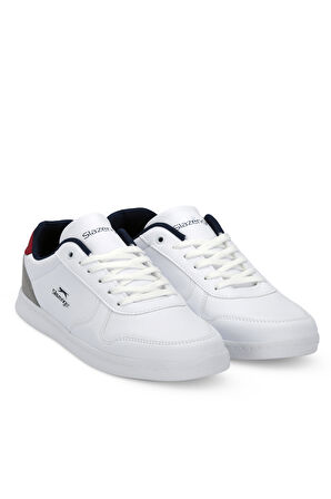 Slazenger IGNAC I Büyük Beden Erkek Sneaker Ayakkabı Beyaz / Lacivert