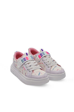 Slazenger NUMANCIA Kız Çocuk Sneaker Ayakkabı Beyaz / Pembe