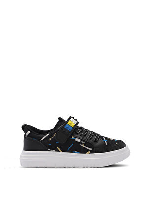 Slazenger NUMANCIA Erkek Çocuk Sneaker Ayakkabı Siyah / Mavi