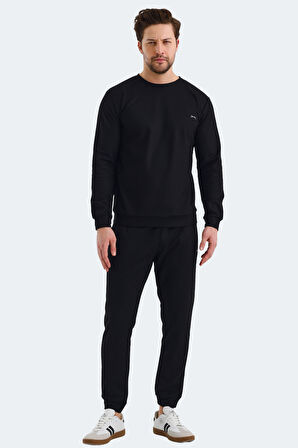 Slazenger KINGDOM IN Erkek  Siyah Eşofman Takımı