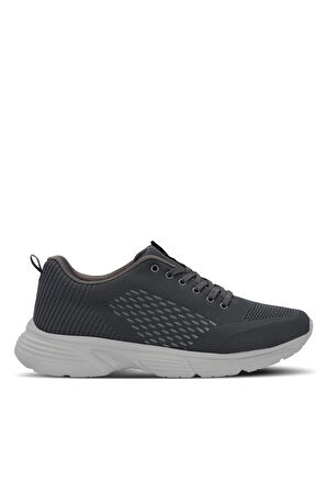 Slazenger LEVER I Büyük Beden Erkek Sneaker Ayakkabı Koyu Gri