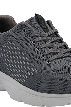 Slazenger LEVER I Büyük Beden Erkek Sneaker Ayakkabı Koyu Gri
