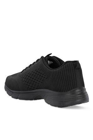 Slazenger LEVER I Büyük Beden Erkek Sneaker Ayakkabı Siyah / Siyah