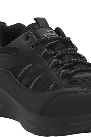 Slazenger GOAL Erkek  Siyah / Siyah Koşu & Yürüyüş Spor Ayakkabısı