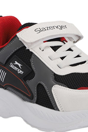 Slazenger KEMBA Çocuk Cırt Cırtlı Beyaz / Siyah Günlük Spor Ayakkabısı