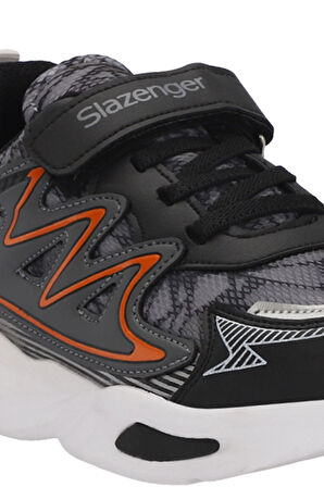 Slazenger KYRIE Çocuk Cırt Cırtlı Koyu Gri Günlük Spor Ayakkabısı