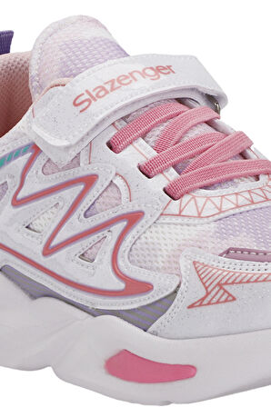 Slazenger KYRIE Çocuk Cırt Cırtlı Beyaz / Pembe Günlük Spor Ayakkabısı