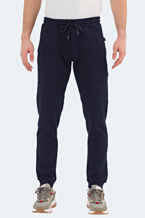 Slazenger VENOM Erkek Fermuar Cepli Dar Paça Lacivert Eşofman Altı