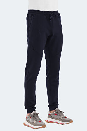 Slazenger VENOM Erkek Fermuar Cepli Dar Paça Lacivert Eşofman Altı