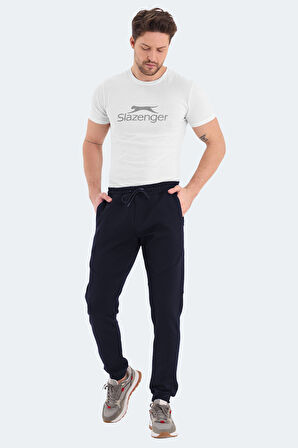 Slazenger VENOM Erkek Fermuar Cepli Dar Paça Lacivert Eşofman Altı