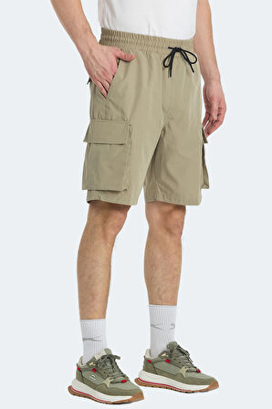 Slazenger RODYA Erkek Cepli Kargo Bej Şort