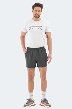 Slazenger ROMANO Erkek Cepli Fıtness Koyu Gri Şort