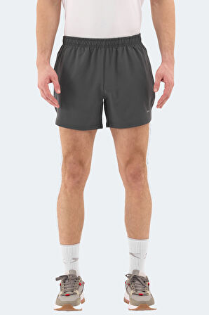 Slazenger ROMANO Erkek Cepli Fıtness Koyu Gri Şort