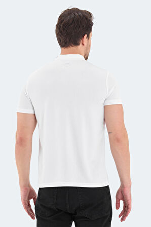 Slazenger ROYAL Erkek Polo Yaka Beyaz Tişört