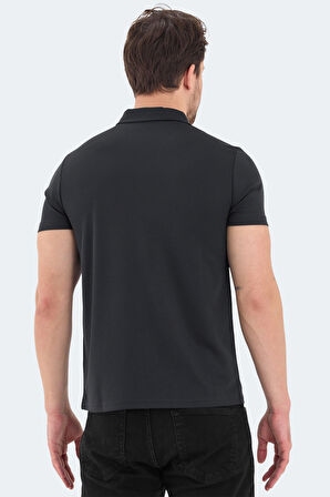 Slazenger ROYAL Erkek Polo Yaka Koyu Gri Tişört