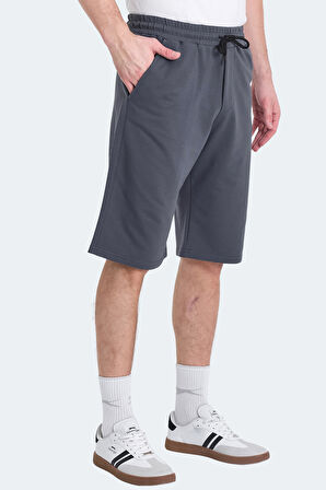 Slazenger KALEV Erkek Cepli Kapri Koyu Gri Şort