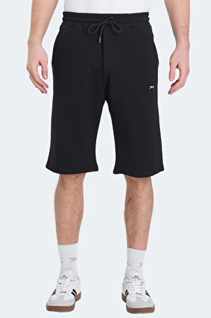 Slazenger KALEV Erkek Cepli Kapri Siyah Şort