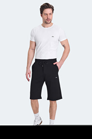 Slazenger KALEV Erkek Cepli Kapri Siyah Şort