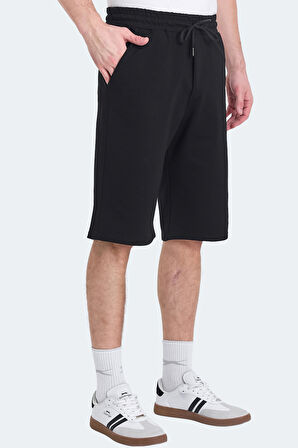 Slazenger KALEV Erkek Cepli Kapri Siyah Şort