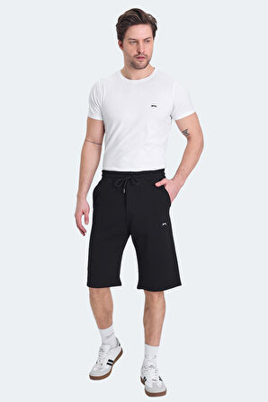 Slazenger KALEV Erkek Cepli Kapri Siyah Şort