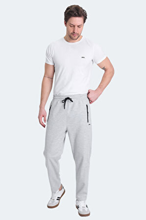 Slazenger KALINA IN Erkek Fermuar Cepli Gri Eşofman Altı