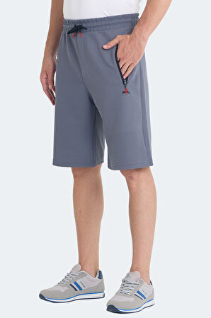 Slazenger OSAKU I Erkek Cepli Koyu Gri Şort