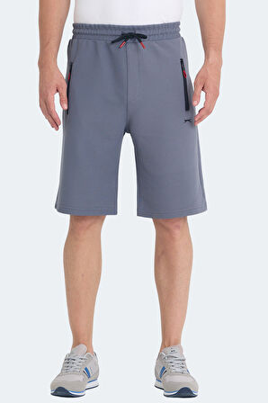 Slazenger OSAKU I Erkek Cepli Koyu Gri Şort