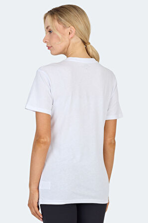 Slazenger KRISTEN I Kadın V Yaka Beyaz Tişört