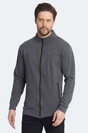 Slazenger KAGISONA IN Erkek  Koyu Gri Sweatshirt