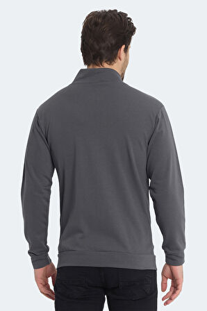 Slazenger KAGISONA IN Erkek  Koyu Gri Sweatshirt