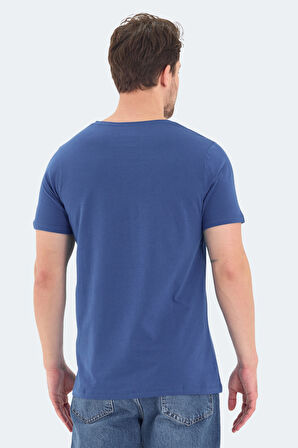 Slazenger ROSALVA Erkek  Saks Mavi Tişört