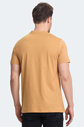 Slazenger RIVALDO Erkek V Yaka Hardal Tişört
