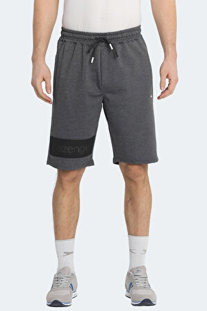 Slazenger NUKA Erkek Cepli Kapri Koyu Gri Şort