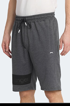 Slazenger NUKA Erkek Cepli Kapri Koyu Gri Şort