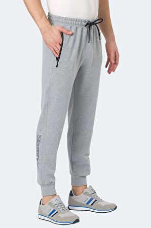 Slazenger NEAL KTN Erkek Fermuar Cepli Gri Eşofman Altı