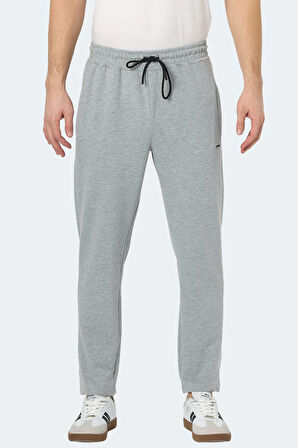Slazenger NATASA Erkek Fermuar Cepli Gri Eşofman Altı
