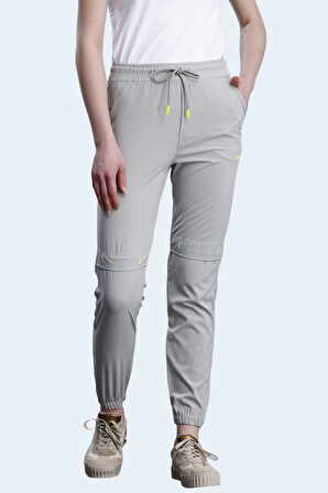 Slazenger NADIYA Kadın Cepli Dar Paça Gri Eşofman Altı