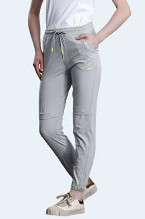 Slazenger NADIYA Kadın Cepli Dar Paça Gri Eşofman Altı