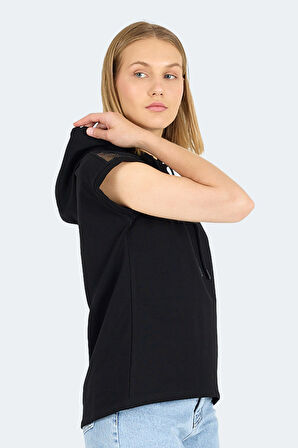 Slazenger VANKA Kadın  Siyah Tişört