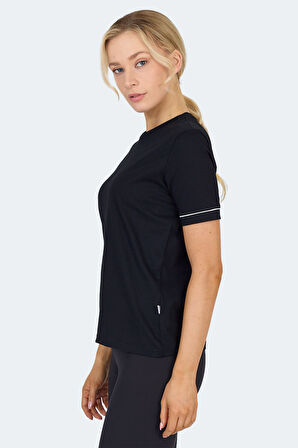 Slazenger VITYA I Kadın  Siyah Tişört