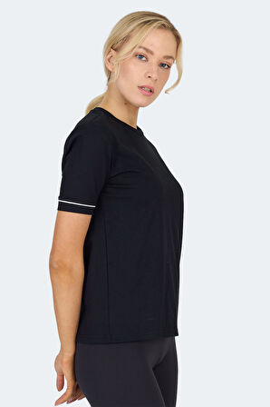 Slazenger VITYA I Kadın  Siyah Tişört