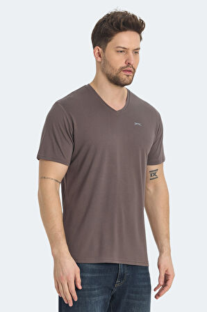Slazenger KRAKKER Erkek Tişört Kahve