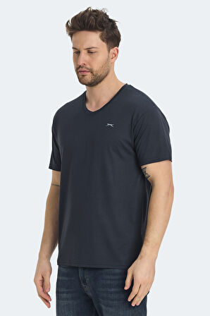 Slazenger KRAKKER Erkek Tişört Koyu Gri