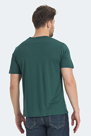 Slazenger KRAKKER Erkek V Yaka Yeşil Tişört