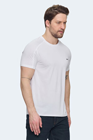 Slazenger VISHAL KTN Erkek  Beyaz Tişört