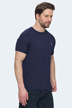 Slazenger VISHAL KTN Erkek  Lacivert Tişört