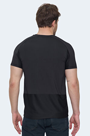 Slazenger VISHAL KTN Erkek  Siyah Tişört