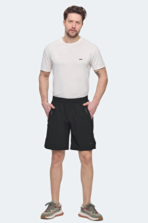 Slazenger VIKTOR Erkek Cepli Siyah Şort