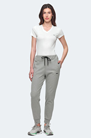 Slazenger VETERAN RBN Kadın Cepli Açık Gri Eşofman Altı